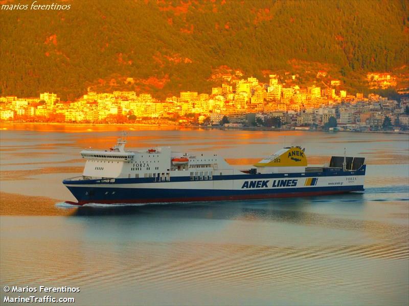 forza (Passenger/Ro-Ro Cargo Ship) - IMO 9458523, MMSI 247286100, Call Sign IBWU under the flag of Italy