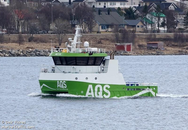 aqs tyr (Dredging or UW ops) - IMO , MMSI 257010730, Call Sign LH2051 under the flag of Norway