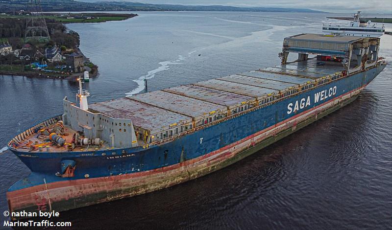 indiana (General Cargo Ship) - IMO 9186211, MMSI 257548000, Call Sign LAJJ8 under the flag of Norway