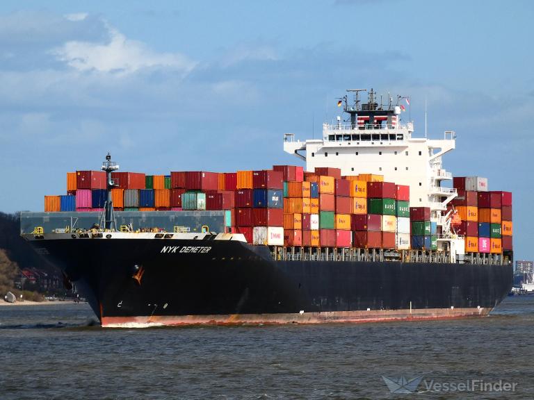 nyk demeter (Container Ship) - IMO 9337664, MMSI 353025000, Call Sign 3ENV5 under the flag of Panama