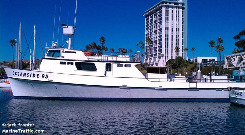 oceanside 95 (Passenger ship) - IMO , MMSI 367150450, Call Sign WDJ6255 under the flag of United States (USA)