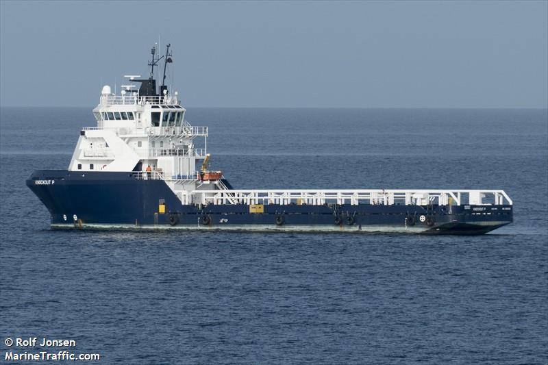knockout p (Offshore Tug/Supply Ship) - IMO 9382322, MMSI 377901131, Call Sign J8RA4 under the flag of St Vincent & Grenadines