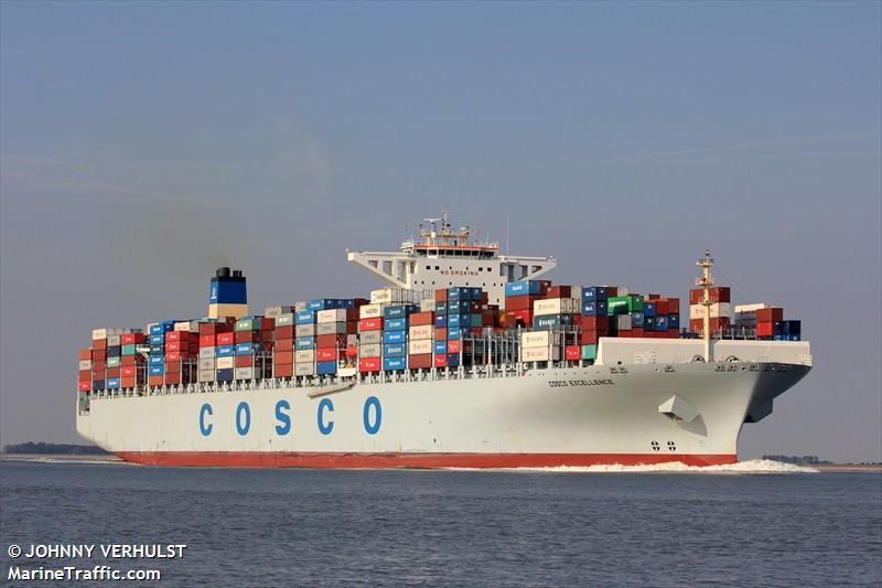 cosco excellence (Container Ship) - IMO 9472189, MMSI 477135600, Call Sign VRJT8 under the flag of Hong Kong