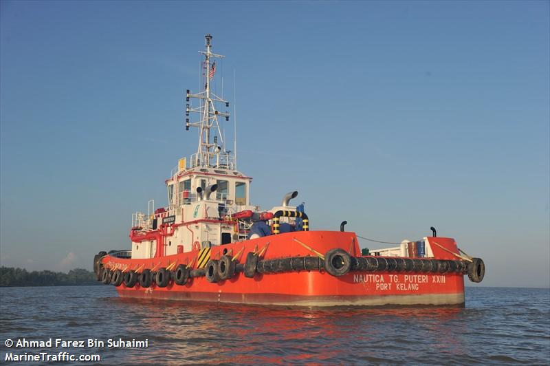 nautica tg.puteri 23 (Tug) - IMO 9707924, MMSI 533130422, Call Sign 9MVR4 under the flag of Malaysia