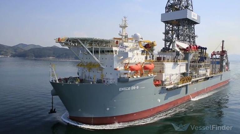 ensco ds-9 (Drilling Ship) - IMO 9666572, MMSI 538005375, Call Sign V7DE3 under the flag of Marshall Islands