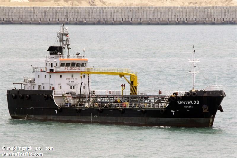 sentek 23 (Bunkering Tanker) - IMO 9601003, MMSI 566066000, Call Sign 9V8558 under the flag of Singapore