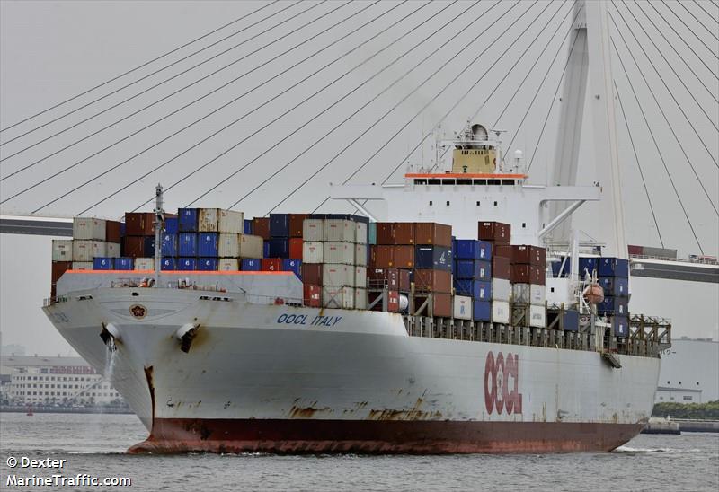 oocl italy (Container Ship) - IMO 9367205, MMSI 566748000, Call Sign 9V7383 under the flag of Singapore