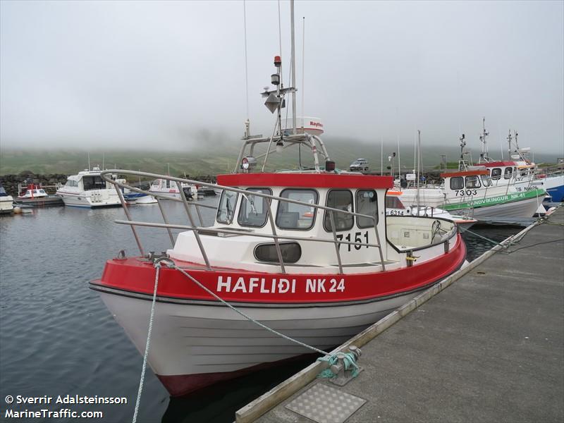 haflidi nk-24 (-) - IMO , MMSI 251477740, Call Sign 7151 under the flag of Iceland