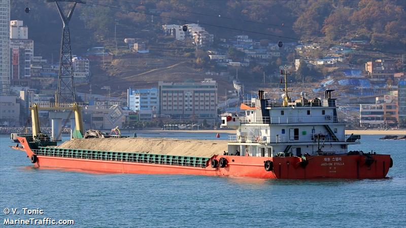 jaewon stella (Deck Cargo Ship) - IMO 8542810, MMSI 440191380, Call Sign 190007 under the flag of Korea