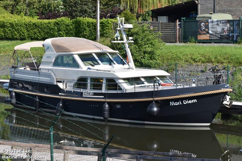 mari diem (Pleasure craft) - IMO , MMSI 205216410, Call Sign OR2164 under the flag of Belgium