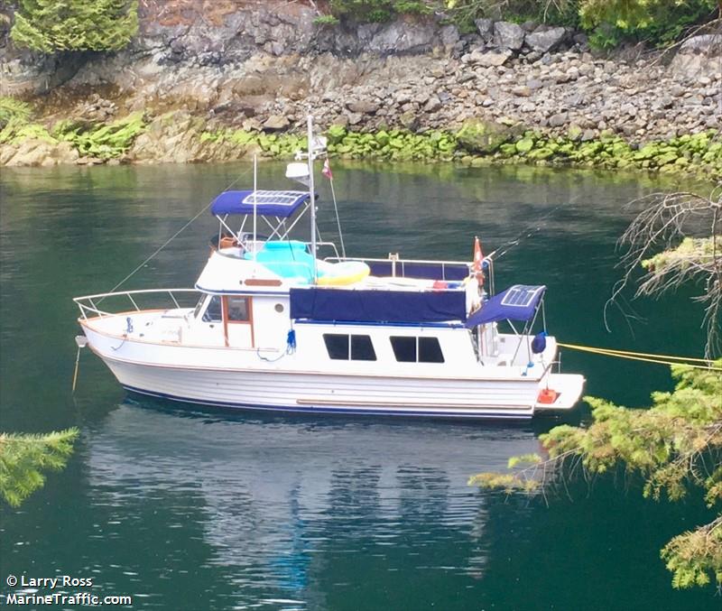 out of the blue (Pleasure craft) - IMO , MMSI 316008068, Call Sign CFN4380 under the flag of Canada