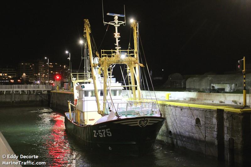 z575 hein senior (Fishing vessel) - IMO , MMSI 205128000, Call Sign OPWS under the flag of Belgium