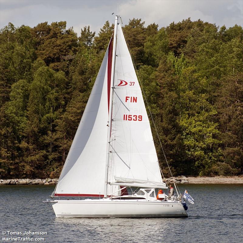 hanna e (Sailing vessel) - IMO , MMSI 230021660, Call Sign OJ8246 under the flag of Finland