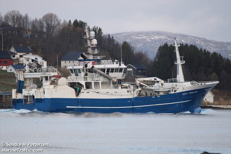 endre dyroey (Fishing Vessel) - IMO 9411678, MMSI 257045610, Call Sign LFOA under the flag of Norway