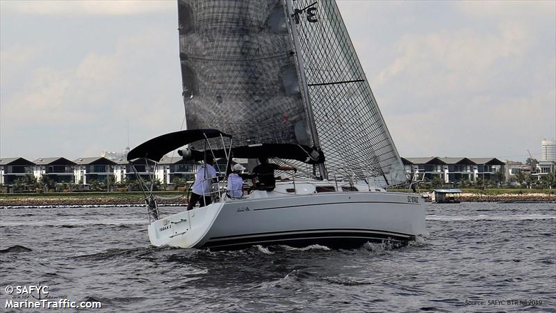 todak 2 (Sailing vessel) - IMO , MMSI 563037970 under the flag of Singapore