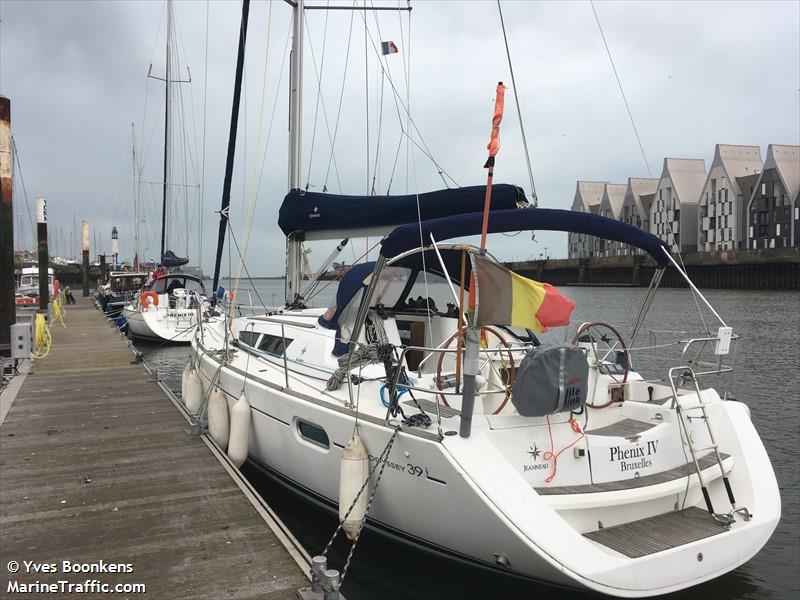 phenix iv (Sailing vessel) - IMO , MMSI 205839630, Call Sign OP8396 under the flag of Belgium