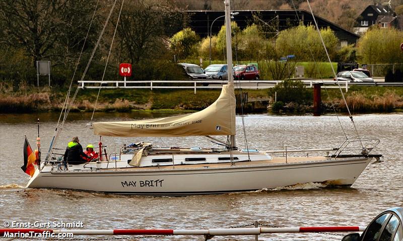 may britt (Pleasure craft) - IMO , MMSI 211161510, Call Sign DH 3904 under the flag of Germany