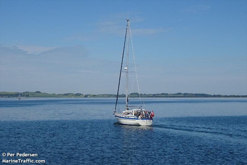 sahra (Sailing vessel) - IMO , MMSI 219011437, Call Sign XPD8550 under the flag of Denmark