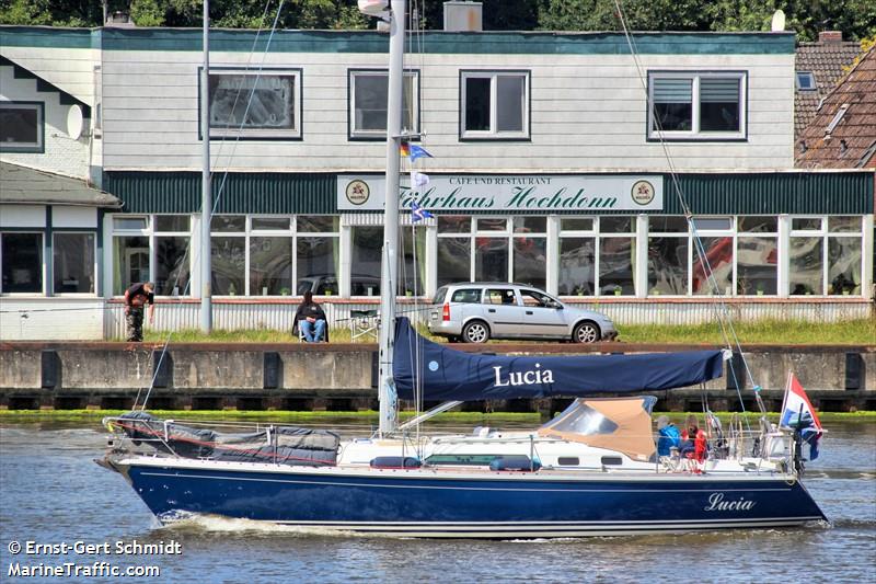 lucia (Sailing vessel) - IMO , MMSI 244250912, Call Sign PC5278 under the flag of Netherlands