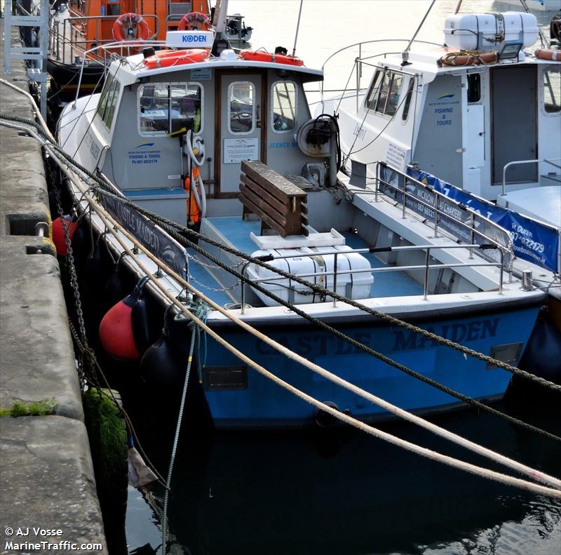 castle maiden (Fishing vessel) - IMO , MMSI 250000875, Call Sign EIAV7 under the flag of Ireland