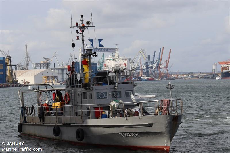 thorr (Diving ops) - IMO , MMSI 261038050 under the flag of Poland