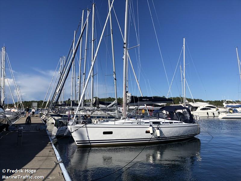 life (Sailing vessel) - IMO , MMSI 265007140, Call Sign SF8546 under the flag of Sweden