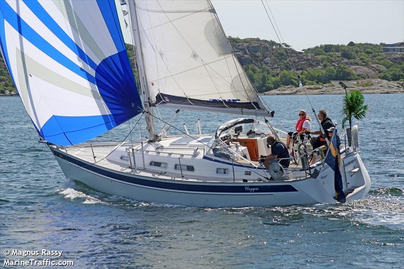 happie (Sailing vessel) - IMO , MMSI 265789440, Call Sign SF3737 under the flag of Sweden