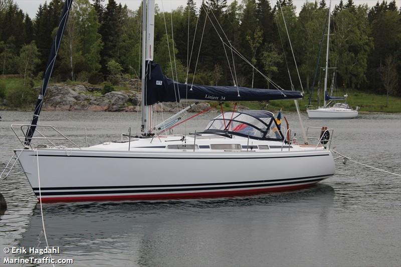 amytrea (Sailing vessel) - IMO , MMSI 265810960, Call Sign SE5532 under the flag of Sweden