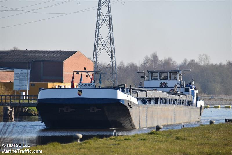 casablanca (Cargo ship) - IMO , MMSI 205391790, Call Sign OT3917 under the flag of Belgium