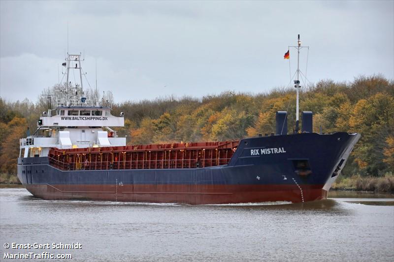 rix mistral (General Cargo Ship) - IMO 9173513, MMSI 212503000, Call Sign P3TW7 under the flag of Cyprus