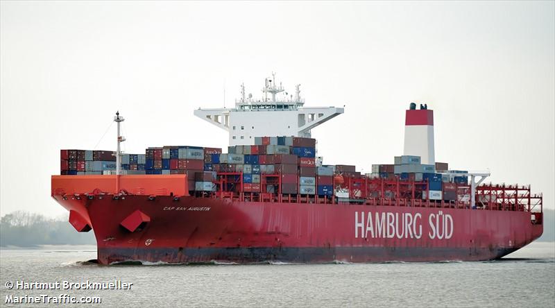 cap san augustin (Container Ship) - IMO 9622239, MMSI 219100000, Call Sign OXUN2 under the flag of Denmark