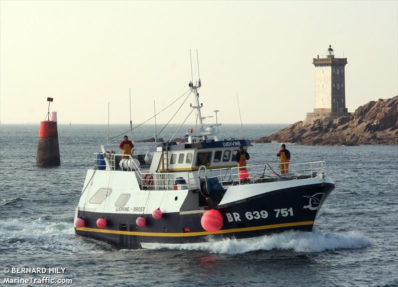 ludivine fv (Fishing vessel) - IMO , MMSI 227988000, Call Sign FVXR under the flag of France