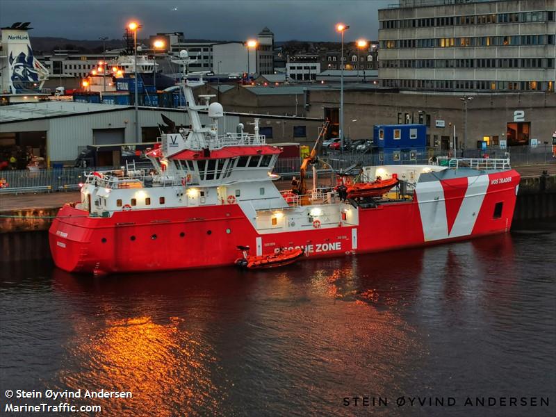 vos trader (Standby Safety Vessel) - IMO 9391919, MMSI 232019715, Call Sign MELB9 under the flag of United Kingdom (UK)