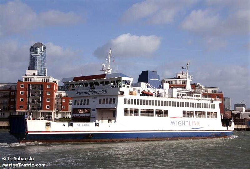 st faith (Passenger/Ro-Ro Cargo Ship) - IMO 8907228, MMSI 235031618, Call Sign MMDA5 under the flag of United Kingdom (UK)