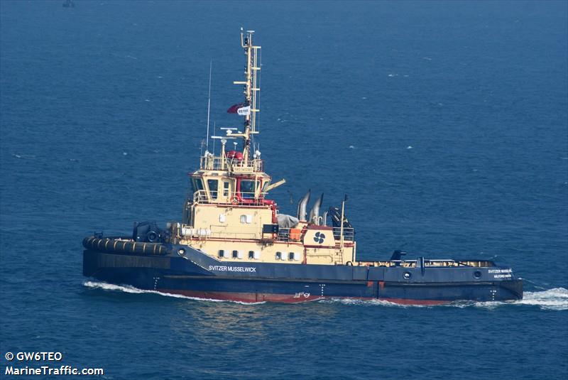 svitzer musselwick (Tug) - IMO 9412385, MMSI 235063852, Call Sign 2AXZ7 under the flag of United Kingdom (UK)