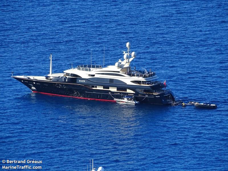 australia (Yacht) - IMO 1010959, MMSI 236714000, Call Sign ZDQU4 under the flag of Gibraltar