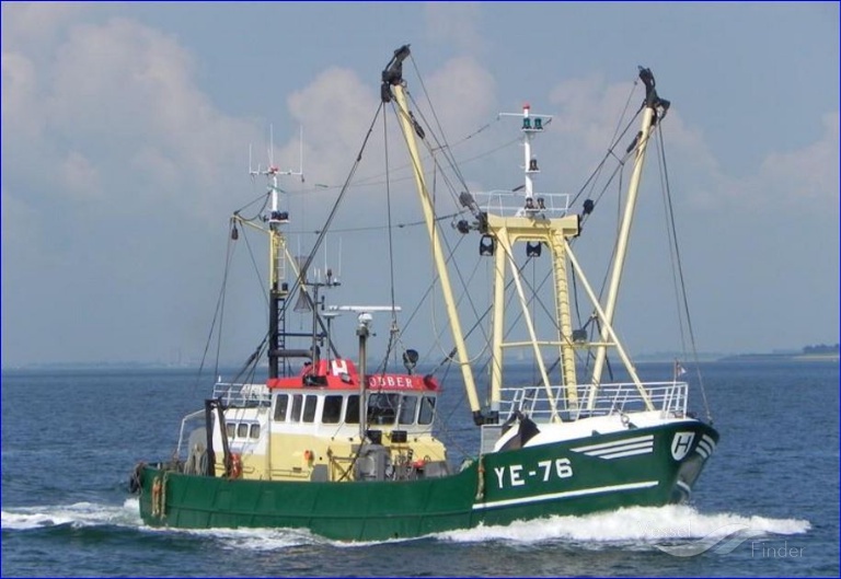 ye76 tobber (Fishing Vessel) - IMO 8431621, MMSI 245731000, Call Sign PHAU under the flag of Netherlands