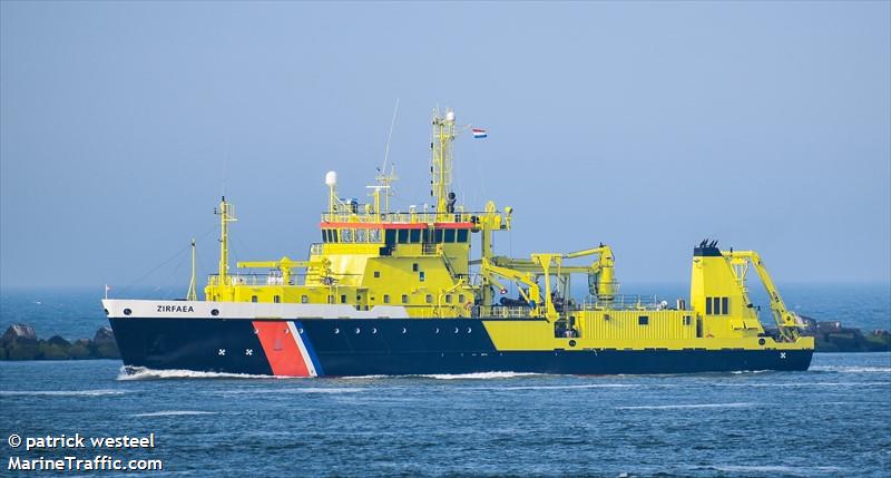 zirfaea (Research Vessel) - IMO 9046497, MMSI 246096000, Call Sign PBZV under the flag of Netherlands