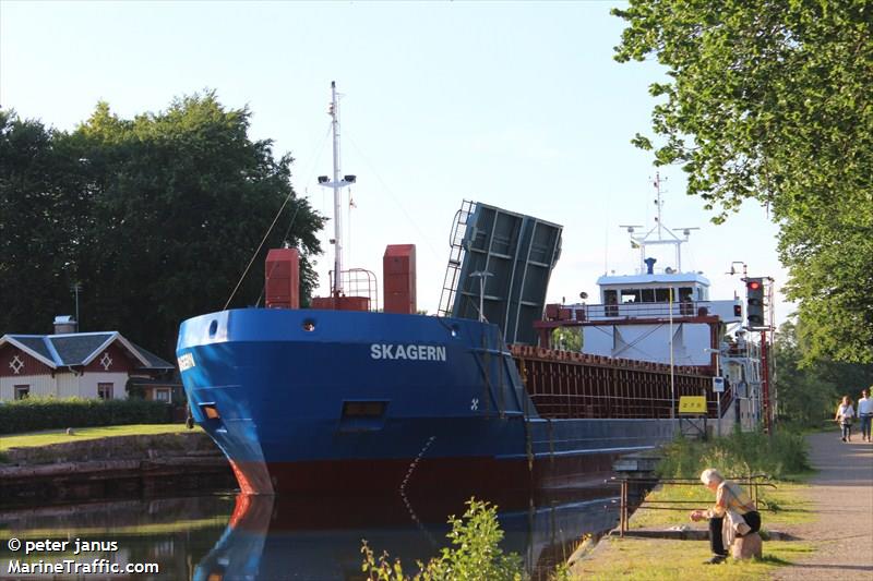 skagern (General Cargo Ship) - IMO 9197791, MMSI 246558000, Call Sign PHHL under the flag of Netherlands