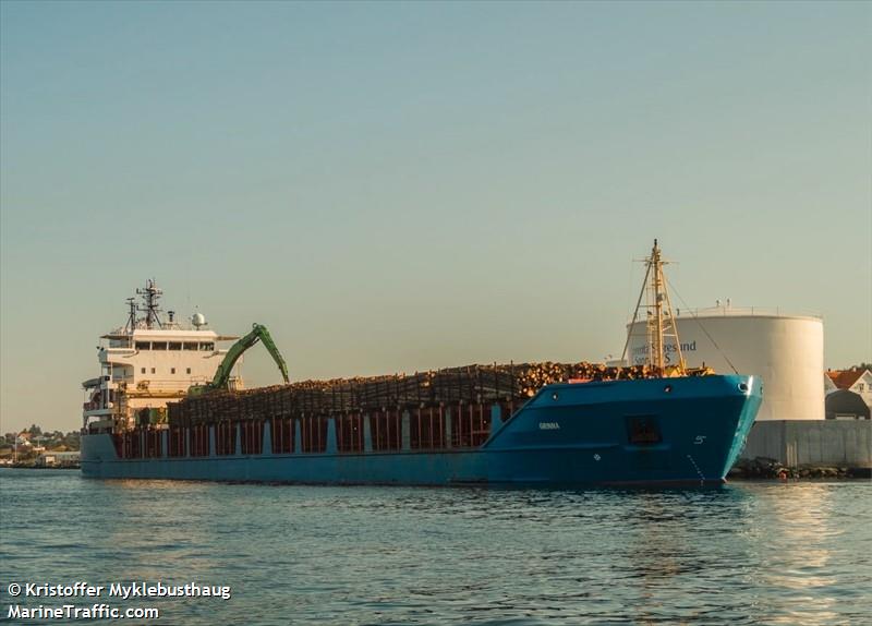 grinna (General Cargo Ship) - IMO 9318955, MMSI 258812000, Call Sign LAYJ7 under the flag of Norway