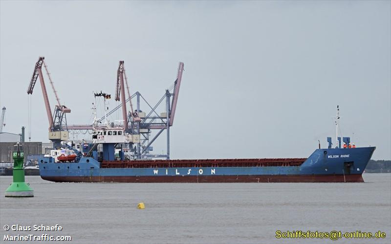 wilson rhine (General Cargo Ship) - IMO 9168116, MMSI 314260000, Call Sign 8PUP under the flag of Barbados