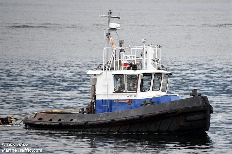 demac ii (Tug) - IMO , MMSI 316021315 under the flag of Canada