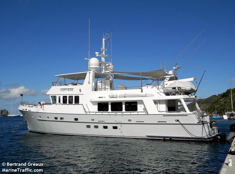 coy koi (Pleasure craft) - IMO , MMSI 319019800, Call Sign ZCYU4 under the flag of Cayman Islands