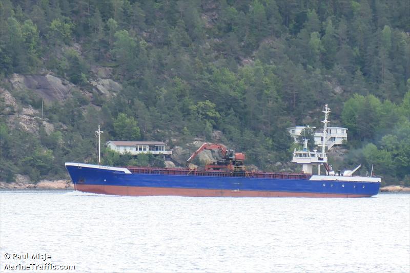 zuzanna (General Cargo Ship) - IMO 8203555, MMSI 341874000, Call Sign V4DN4 under the flag of St Kitts & Nevis