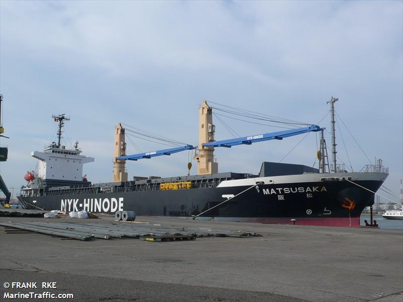 matsusaka (General Cargo Ship) - IMO 9414711, MMSI 477056800, Call Sign VRDU7 under the flag of Hong Kong