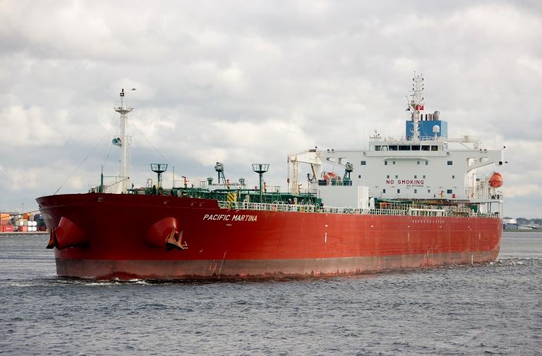 pacific martina (Chemical/Oil Products Tanker) - IMO 9772060, MMSI 538007364, Call Sign V7FU5 under the flag of Marshall Islands