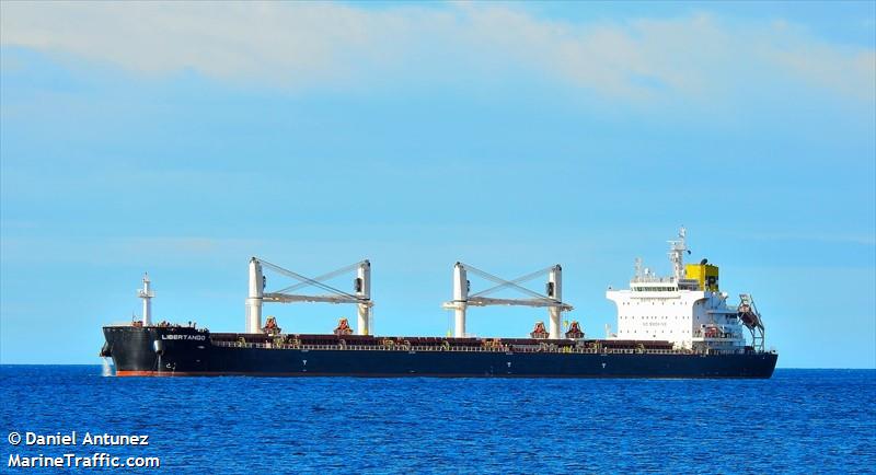 libertango (Bulk Carrier) - IMO 9722003, MMSI 538007757, Call Sign V7NQ9 under the flag of Marshall Islands