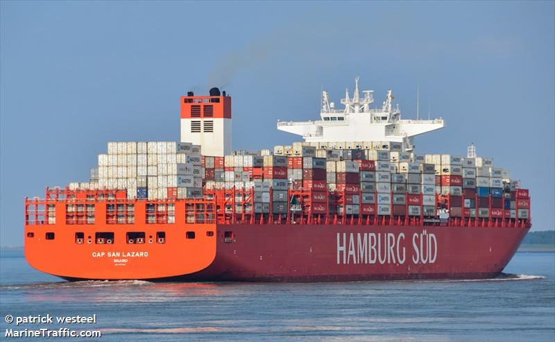 cap san lazaro (Container Ship) - IMO 9717216, MMSI 538008134, Call Sign V7XV9 under the flag of Marshall Islands