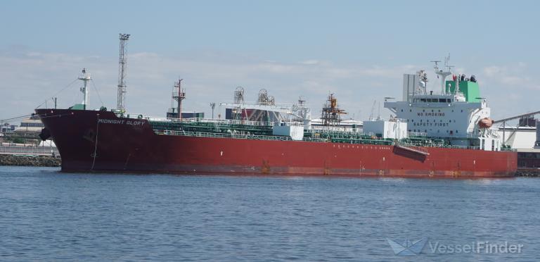 midnight glory (Chemical/Oil Products Tanker) - IMO 9877808, MMSI 538008831, Call Sign V7A2809 under the flag of Marshall Islands