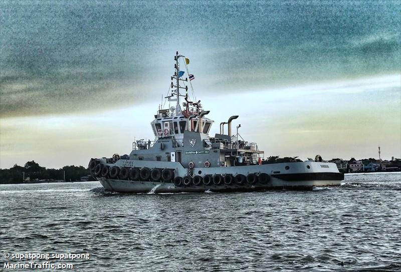 tarua 124 (Motor Hopper) - IMO , MMSI 567000011, Call Sign TUG124 under the flag of Thailand